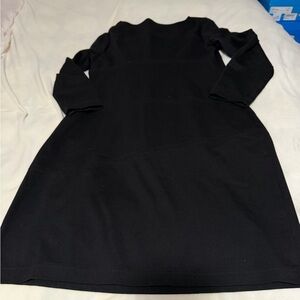 Alfani Women's Black Crew Neck Knit Paneled Dress 14P